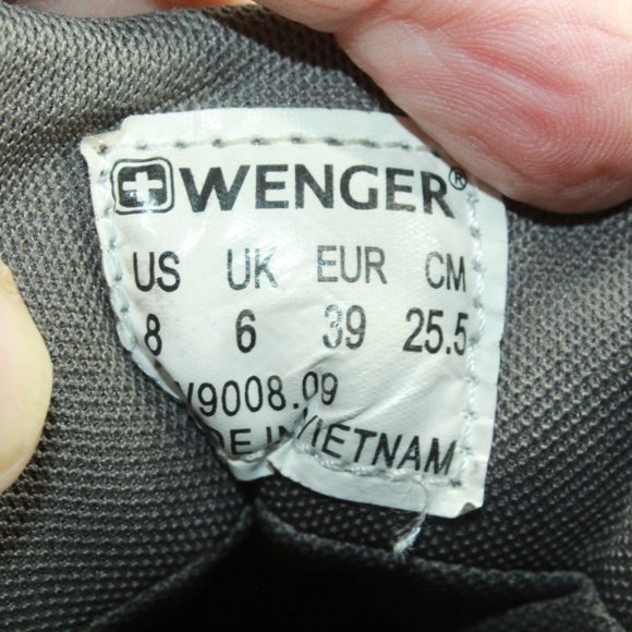 Wenger Tan Leather Lace Up Out Dry Hiking Boots Size 8 - Picture 8 of 9